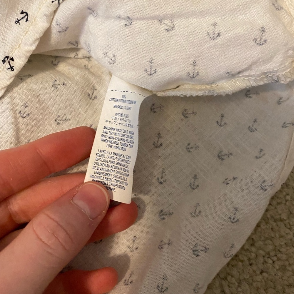 Old Navy Chase Button Down Anchor - image 4